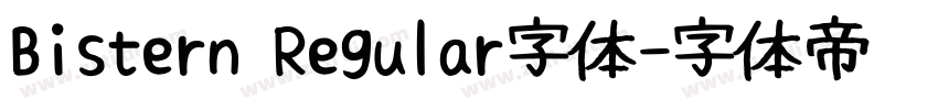 Bistern Regular字体字体转换
